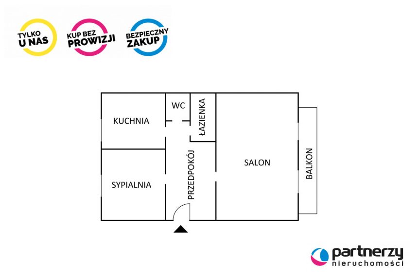 Gdańsk Zaspa, 569 000 zł, 42.4 m2, z miejscem parkingowym miniaturka 13