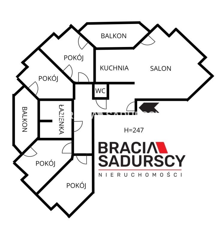 4/5 pok Apartament 120 m2 dwa balkony Olsza! miniaturka 3
