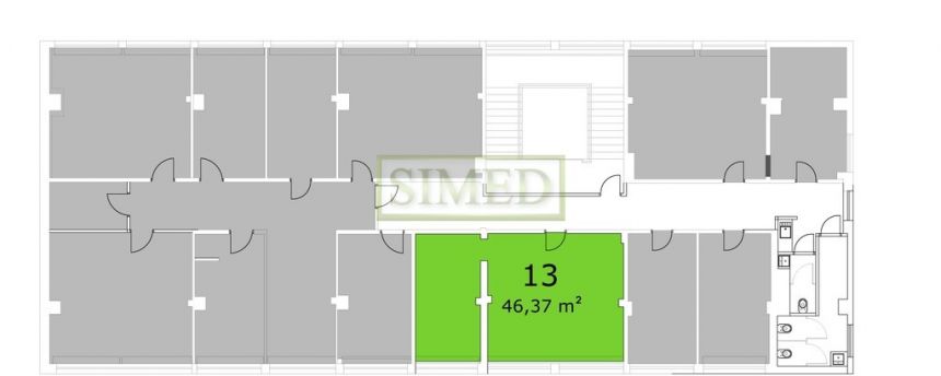 47 m 2 biuro ,dobry dojazd ,parking,dostęp 24h miniaturka 7