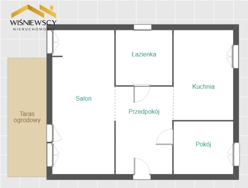 Mieszkanie w Topolnie Wielkim, 53,70 m², z tarasem miniaturka 8