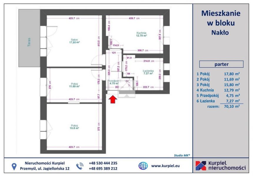 Mieszkanie z ogrodem i garażem Nakło gmina Stubno miniaturka 15