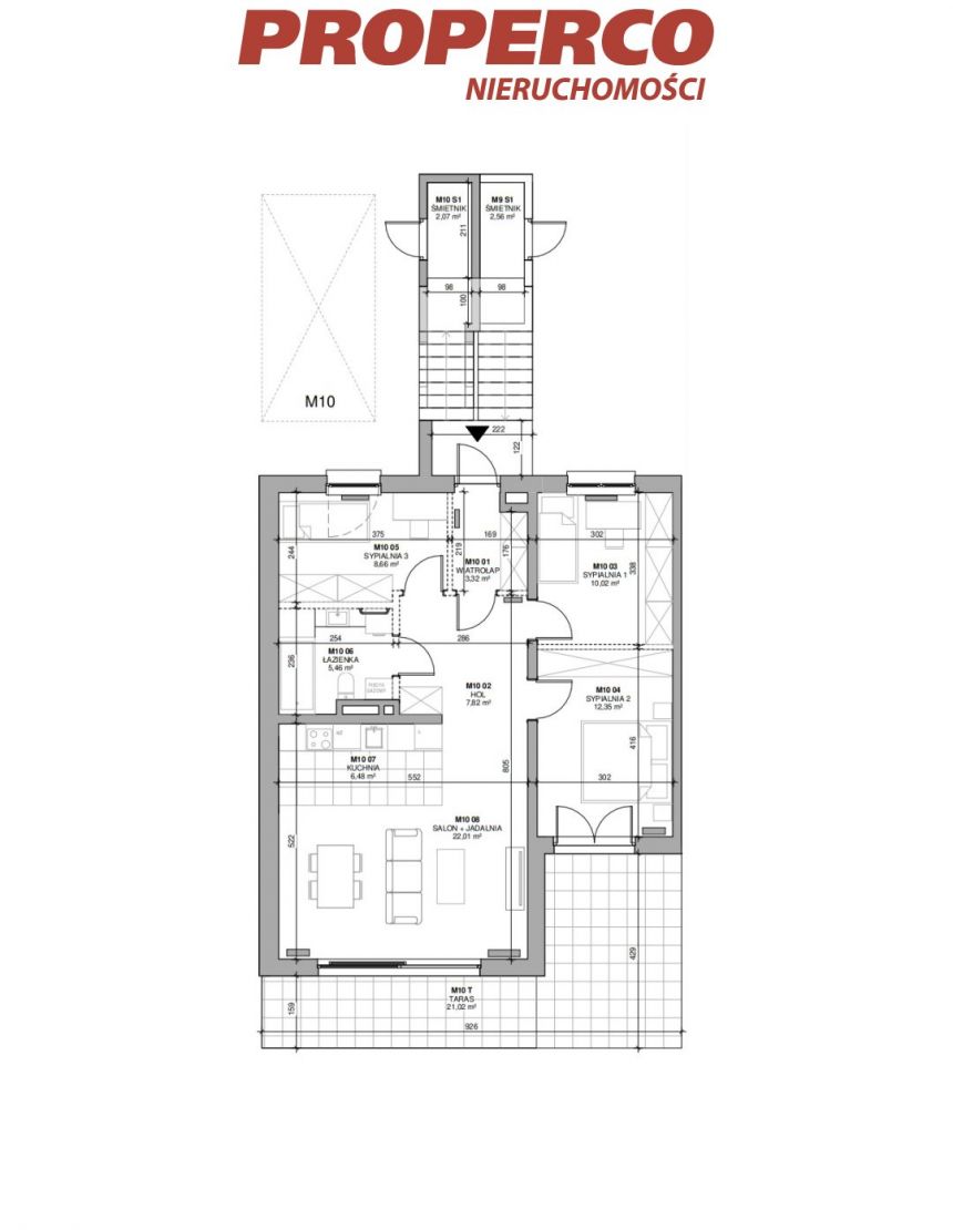 Apartament, 4 pok., 76,10 m2, Kostomłoty Pierwsze miniaturka 7