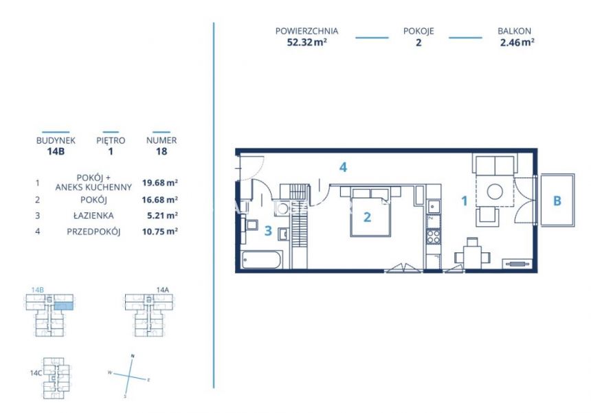 Gotowa inwestycja - metraże od 39 m2, Kraków miniaturka 9