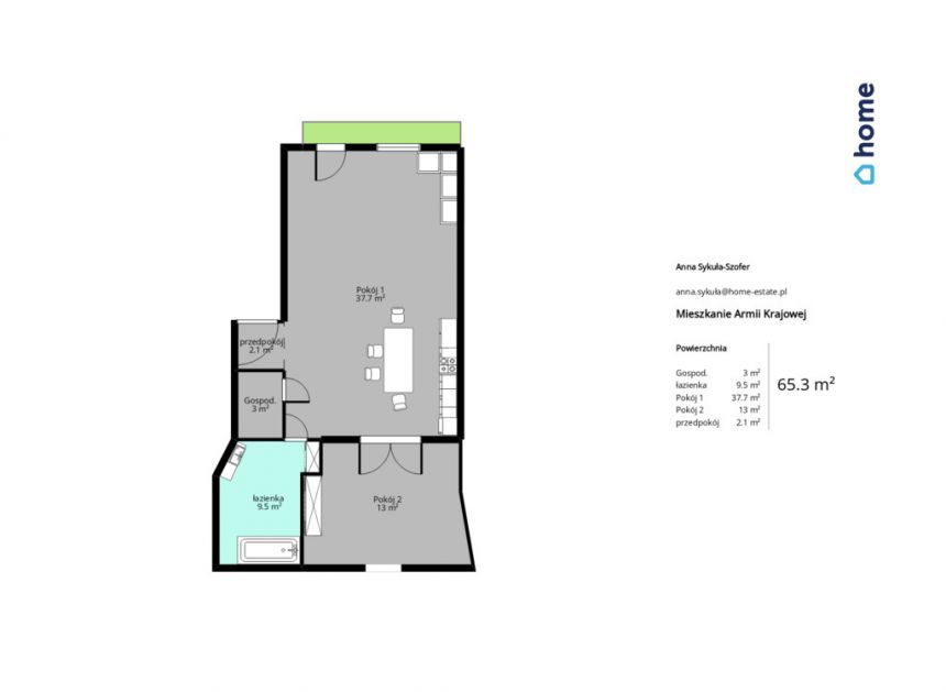 Świetna lokalizacja, wyjątkowy układ, balkon miniaturka 15