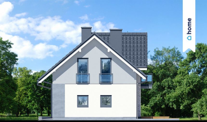 Dom wolnostojący 140m2 z garażem w bryle budynku miniaturka 7
