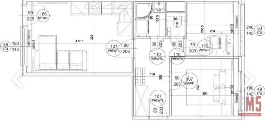 Białystok, 455 900 zł, 39 m2, pietro 3 miniaturka 5