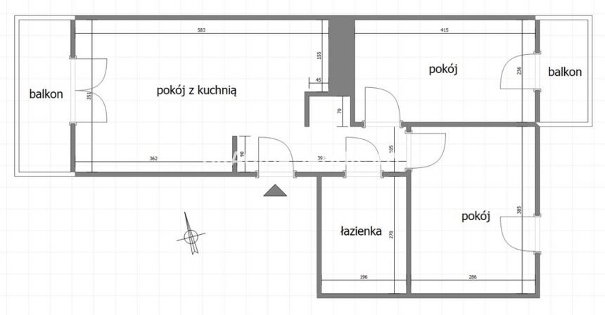 3 pokoje - 49,5m2 - Dębskiego - 699 tysięcy miniaturka 3