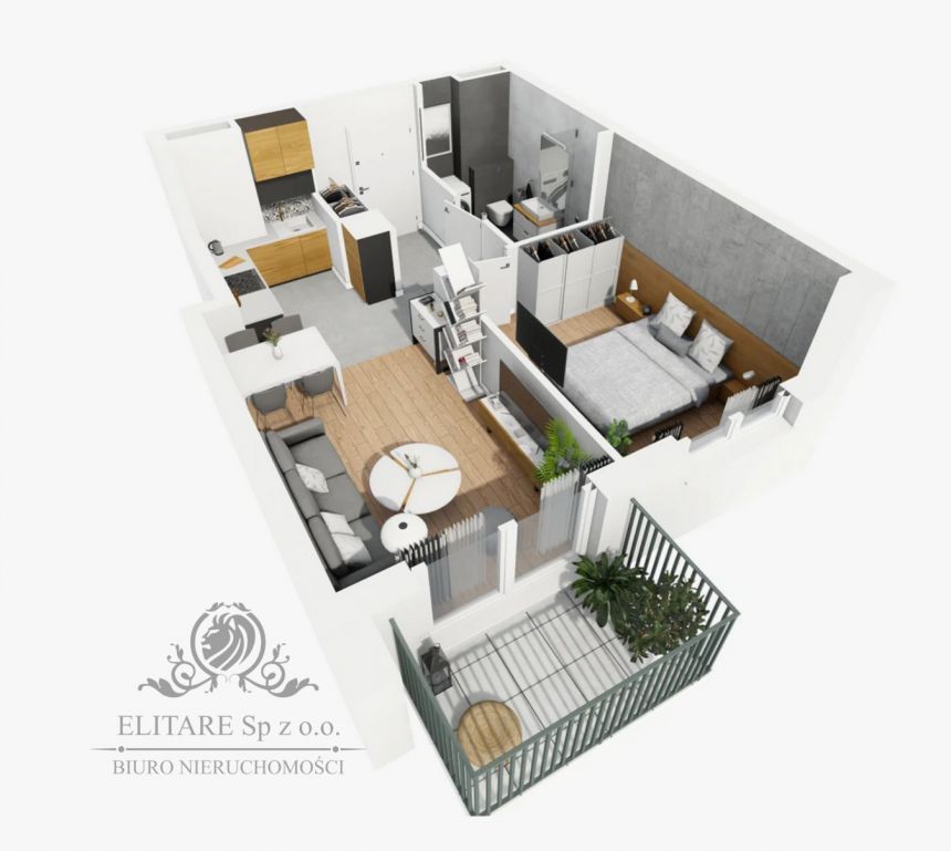 Mieszkanie nowe 2pok, 39,20m2 balkon / Krzyki, Księże Wielkie, Wrocław miniaturka 9