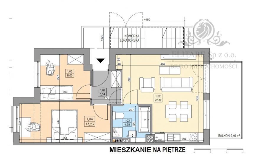 REZERWACJA.Mieszkanie 51,64m2 , 3 pokojowe z klimatyzacją/ Lipa Piotrowska miniaturka 3