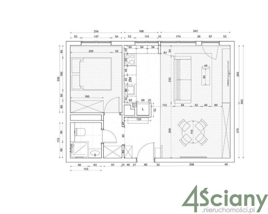 Warszawa Żoliborz, 770 000 zł, 42 m2, w bloku miniaturka 2