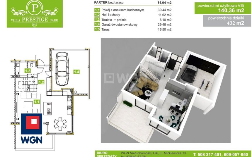 Ełk Zatorze, 895 000 zł, 140.36 m2, parter miniaturka 10