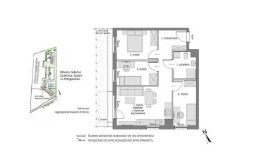 Gdańsk Jasień, 699 000 zł, 60.45 m2, z parkingiem podziemnym