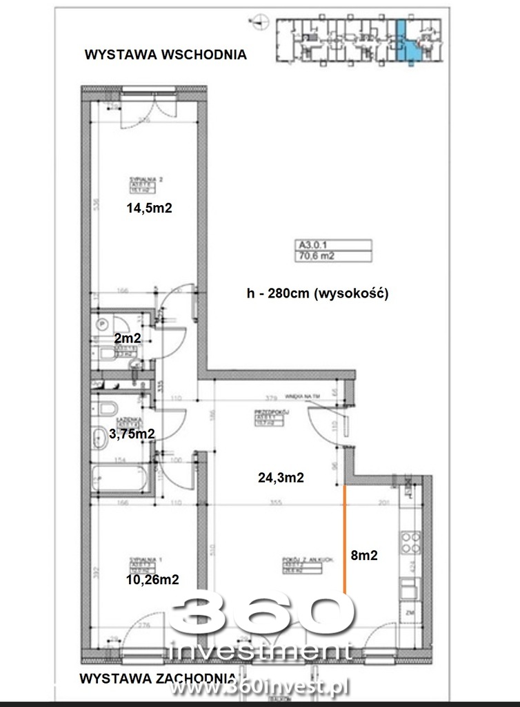 Osiedle Nautica, 71m2, 3pok, miejsce postojowe miniaturka 15