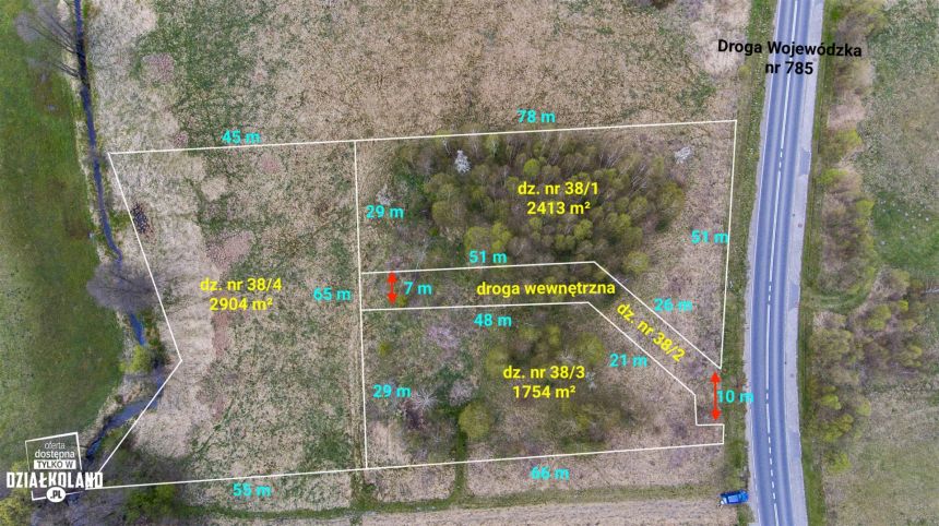 Działka budowlana 1754 m²,Silniczka, gmina Żytno miniaturka 14