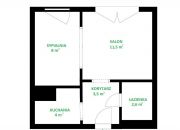 Mieszkanie 31 m² na najwyższy poziomie miniaturka 2