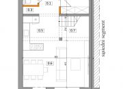 DOM szereg środkowy 102,50m2 z działką 322m2m2, Iwiny Siechnice miniaturka 2