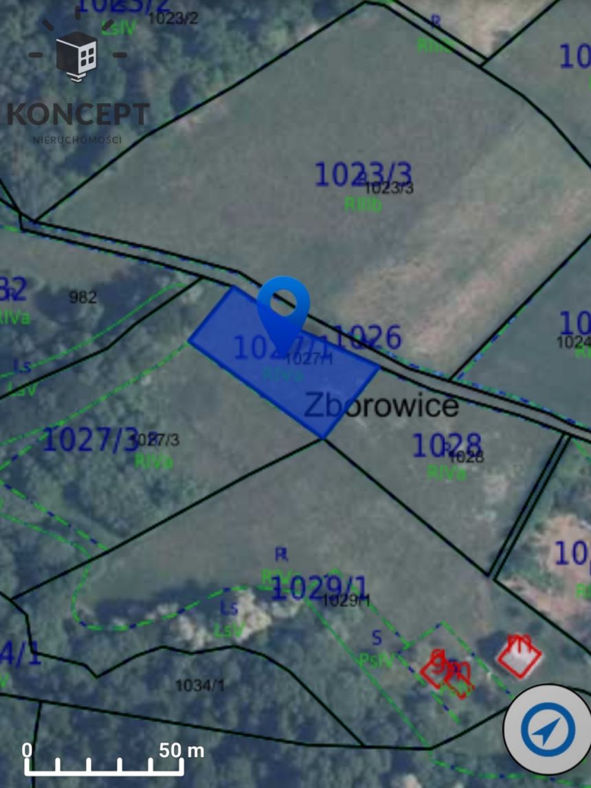 Działka na sprzedaż Zborowice gm. Ciężkowice woj. małopolskie - zdjęcie 1