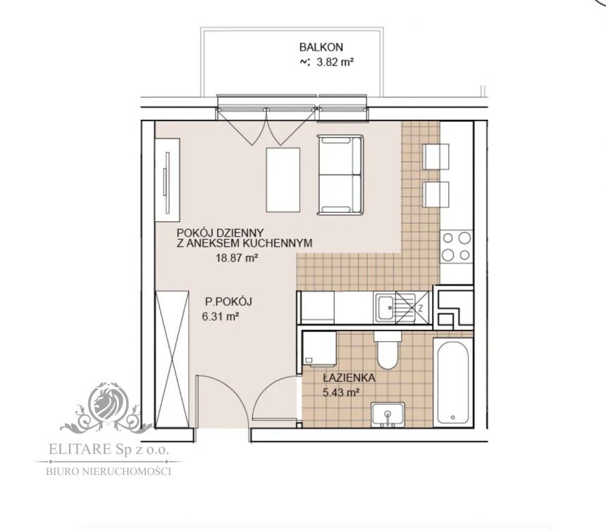 GOTOWE/Mieszkanie 1pok, 30,61m2 wykończone "pod klucz" /Wrocław Szczepin miniaturka 3