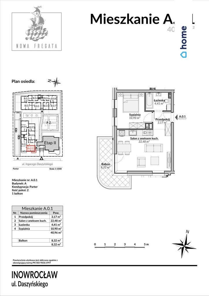 Nowa Fregata Inowrocław apartament 2 pokoje miniaturka 6