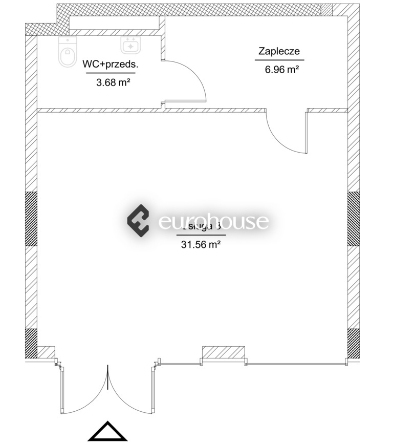 Wykończony lokal 42m2 na wynajem na Wilanowie miniaturka 4