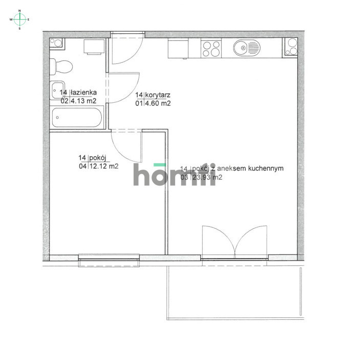 Stylowe 2-pok. + balkon, miejsce w hali KOWALE miniaturka 15