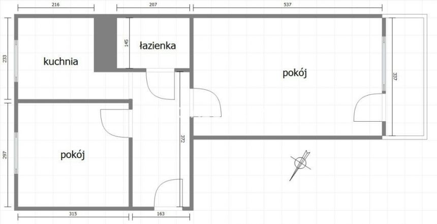 43,5m2, Wielicka- Dworcowa, Podgórze miniaturka 12