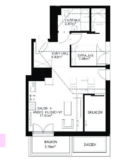 MIESZKANIE NA SPRZEDAŻ-34,36M2-BRONOWICE-UL.SMĘTNA miniaturka 5