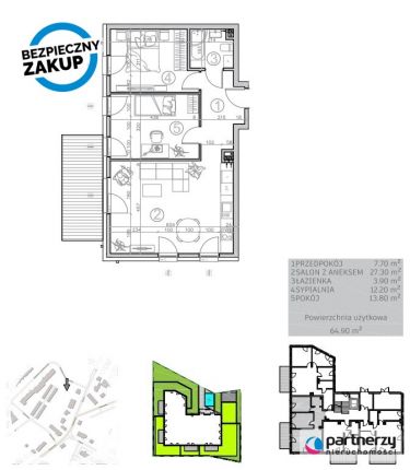 Kwidzyn, 574 317 zł, 64.53 m2, z garażem