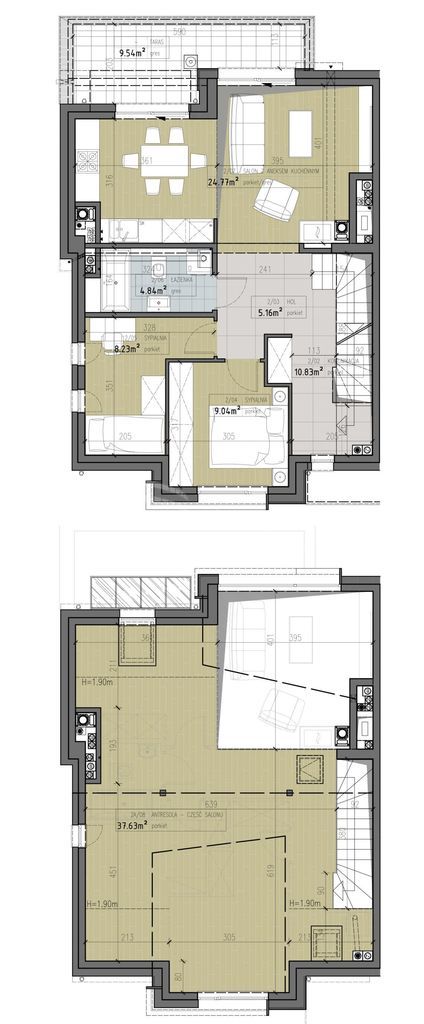 Nowe, dwupoziomowe mieszkanie na Skorupach miniaturka 6