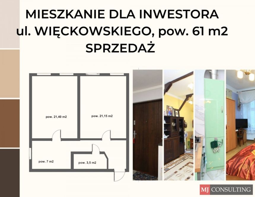 Wrocław Krzyki, 495 000 zł, 61 m2, pietro 2 miniaturka 12