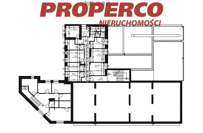 Lokal biurowy 680m2, biurowiec klasy A, Bielany miniaturka 19