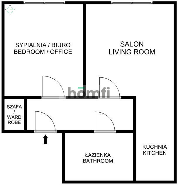 Mieszkanie 2 pok 31m2 Kwartowa + komórka miniaturka 13