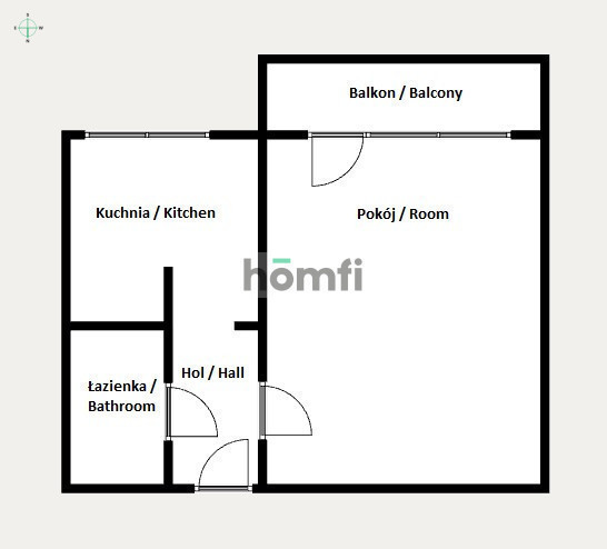 Kawalerka z osobną kuchnią 32 m2 (ul. Białoruska) miniaturka 14