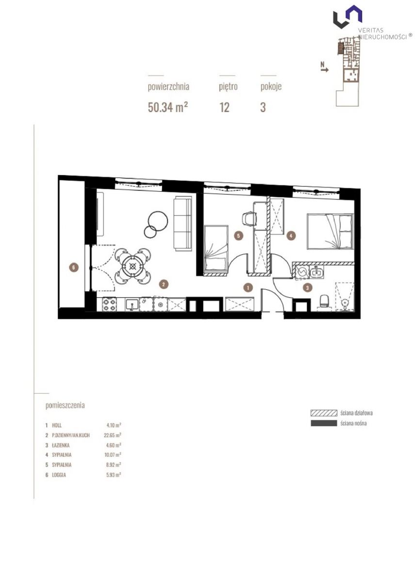 Katowice, 770 202 zł, 50.34 m2, w apartamentowcu miniaturka 2