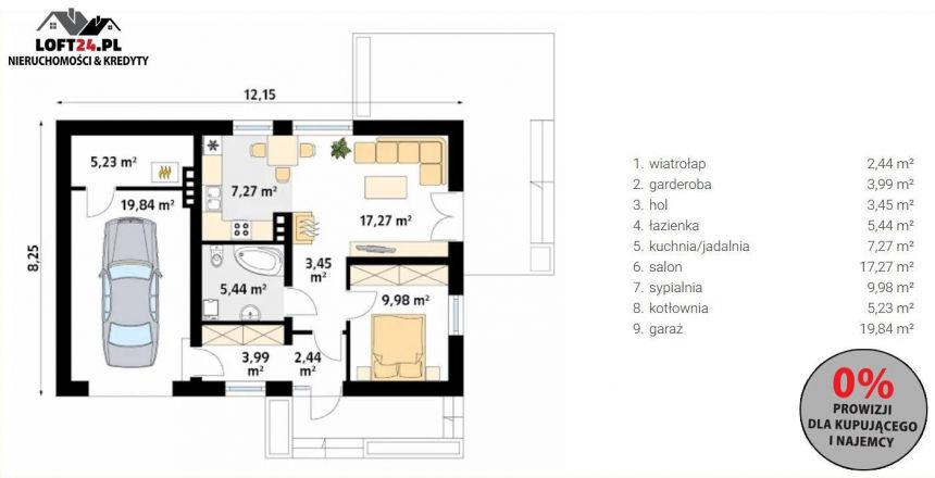 Szklary Dolne, 610 000 zł, 74.91 m2, 3 pokoje miniaturka 2
