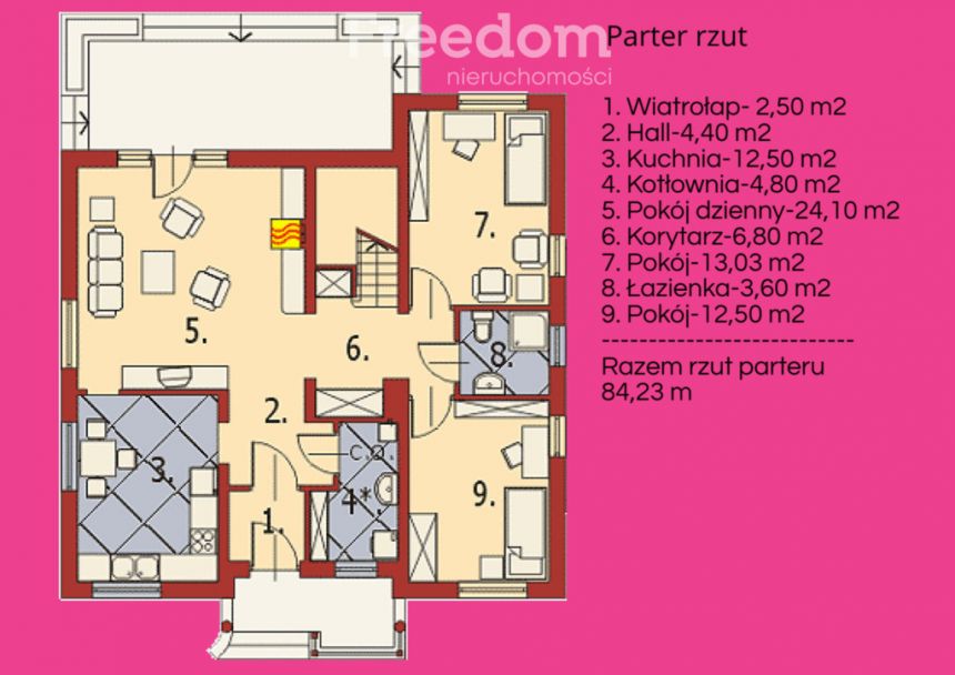 Dom z poddaszem użytkowym, pow.117m2, 5 sypialni. miniaturka 11