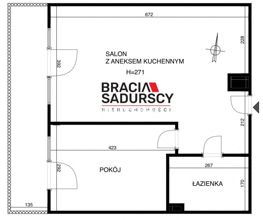 Nowoczesny apartament z dużym tarasem - Ul.Lubicz miniaturka 26