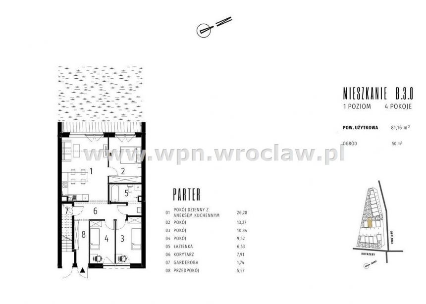 Nowe  komfortowe mieszkania z ogrodem Ołtaszyn miniaturka 7