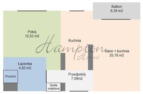 Warszawa Górny Mokotów, 895 000 zł, 50 m2, pietro 5 miniaturka 8