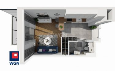 Gdańsk, 372 103 zł, 26.14 m2, oddzielna kuchnia