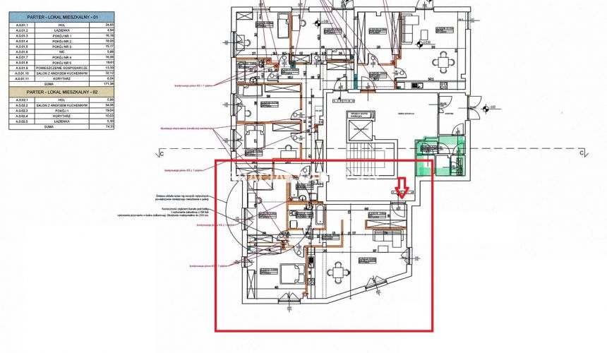91m2 3 pok +ogródek st.deweloperski miniaturka 3