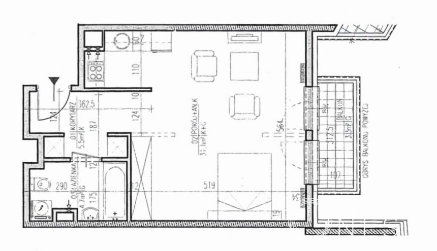 Warszawa Stary Wilanów, 849 000 zł, 42 m2, M2 miniaturka 21