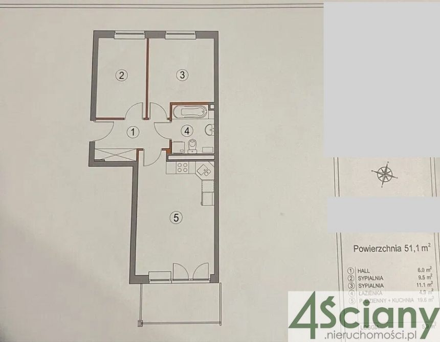 Warszawa Białołęka, 770 000 zł, 51.1 m2, pietro 1/2 miniaturka 8