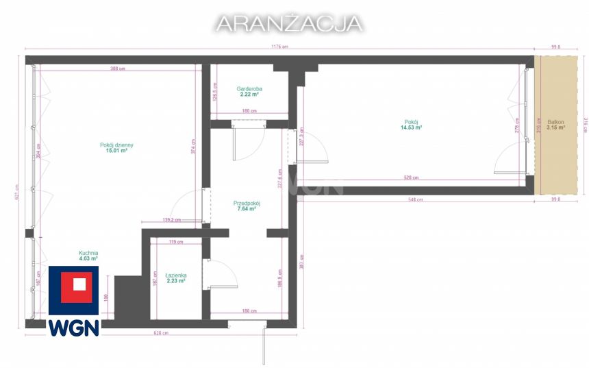 Gliwice, 349 900 zł, 45.99 m2, pietro 1, 10 miniaturka 10