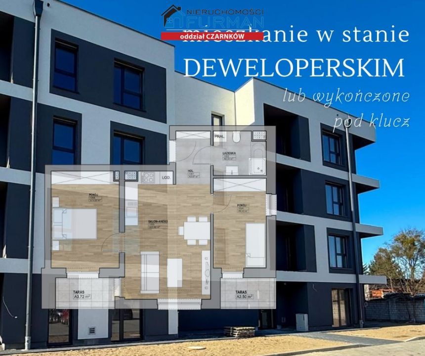 Trzcianka, 384 000 zł, 56.76 m2, bez prowizji - zdjęcie 1