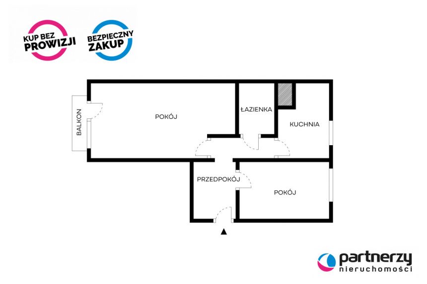 Gdańsk Przymorze, 569 000 zł, 43 m2, pietro 1/4 miniaturka 4