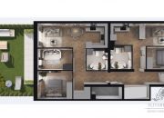 Mieszkanie o pow. 86,93 w wersji parter szeregówki/ Jagodno Brochów Wrocław miniaturka 3