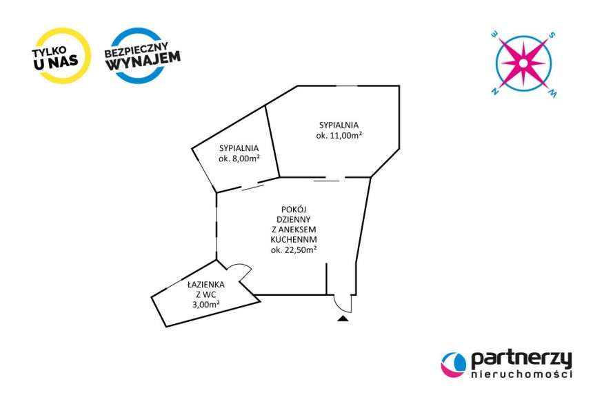 Gdańsk Wrzeszcz, 3 000 zł, 44.25 m2, z miejscem parkingowym miniaturka 13