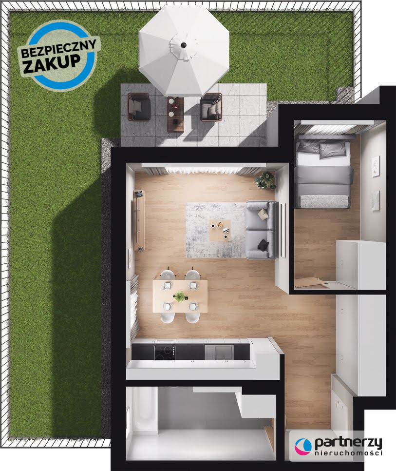 Gdynia Chwarzno-Wiczlino, 599 000 zł, 43 m2, M2 miniaturka 28