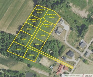 Działki budowlane, Góra Motyczna, gm. Żyraków